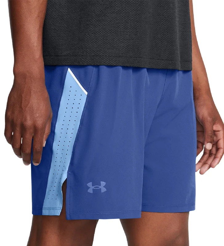 Yoga Shorts for Flexibility and Stability -Under Armour Launch Elite 7 Inch Mens Running Shorts - Blue Yoga Shorts for Flexibility and Stability -Under Armour Launch Elite 7 Inch Mens Running Shorts - Blue