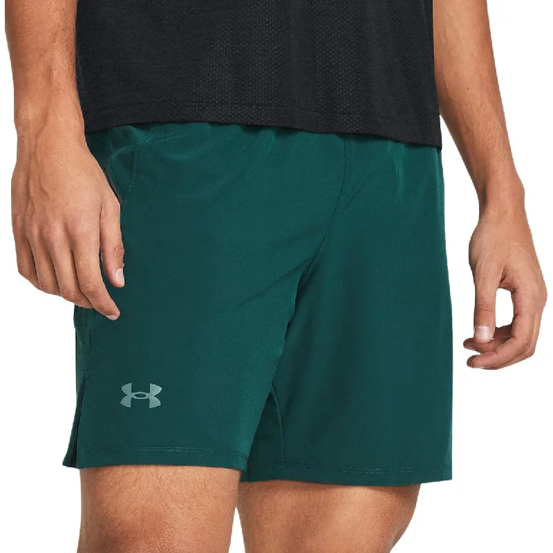 Yoga Shorts with Breathable Fabric -Under Armour Launch Elite 7 Inch Mens Running Shorts - Green Yoga Shorts with Breathable Fabric -Under Armour Launch Elite 7 Inch Mens Running Shorts - Green