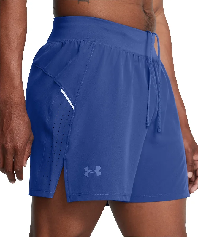Yoga Shorts for Sculpting -Under Armour Launch Pro 5 Inch Mens Running Shorts - Blue