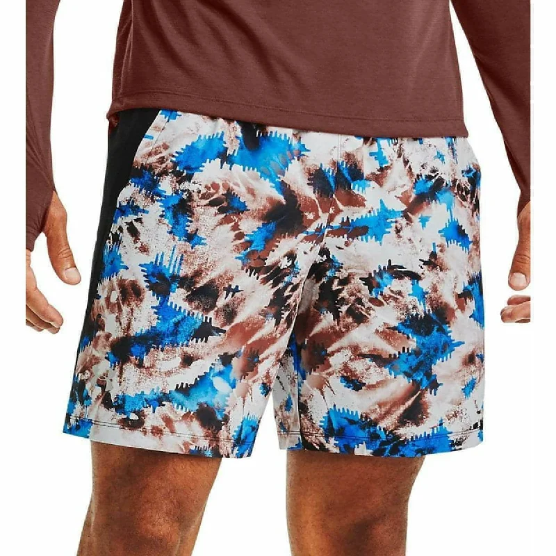 Yoga Shorts for Full Flexibility -Under Armour Launch SW 7 Inch Printed Mens Running Shorts - Red