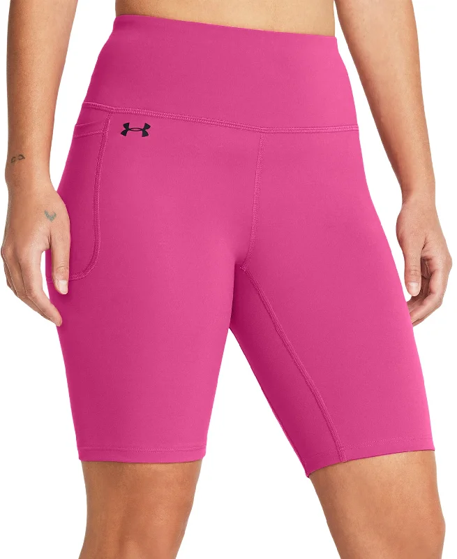 Yoga Shorts for Toning and Flexibility -Under Armour Motion Womens Running Bike Short Tights - Pink Yoga Shorts for Toning and Flexibility -Under Armour Motion Womens Running Bike Short Tights - Pink