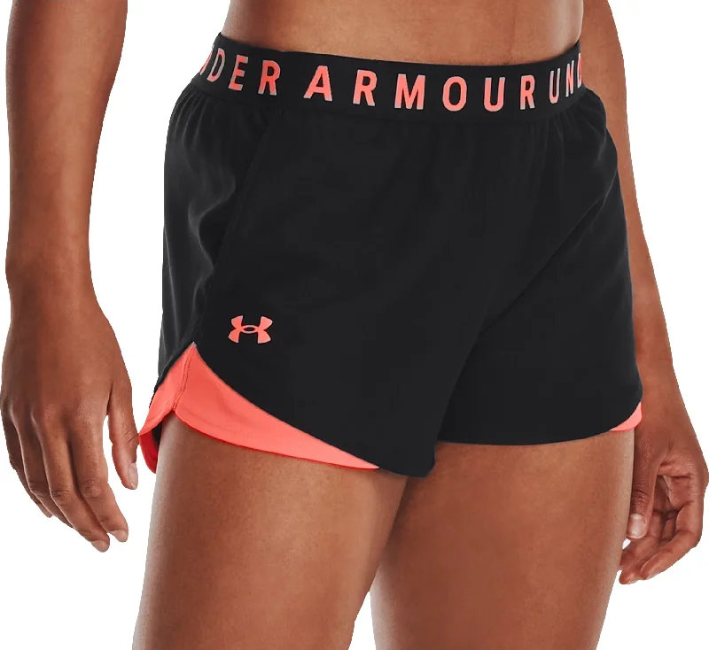 Compression Yoga Shorts for Flexibility -Under Armour Play Up 3.0 Womens Running Shorts - Black