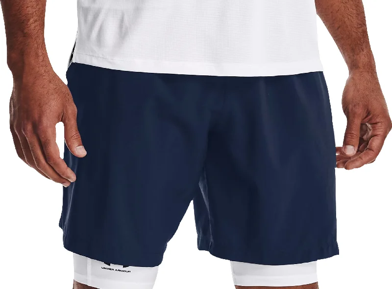Yoga Shorts for Low-Impact Exercise -Under Armour Woven Graphic Mens Running Shorts - Blue Yoga Shorts for Low-Impact Exercise -Under Armour Woven Graphic Mens Running Shorts - Blue