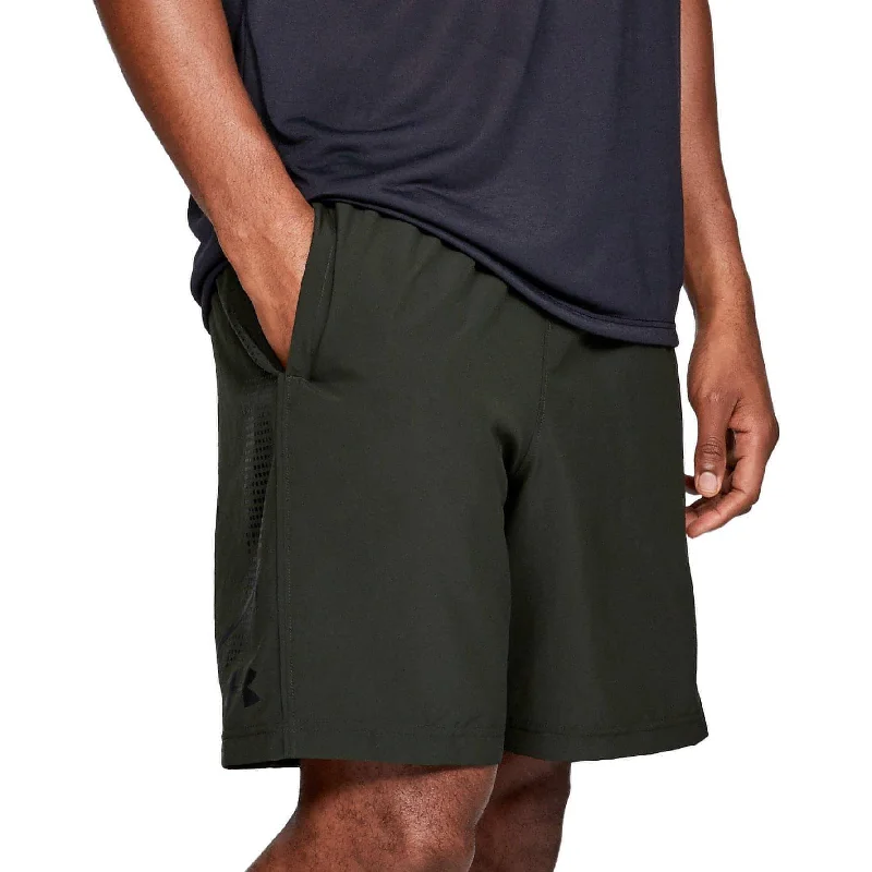 Best Yoga Shorts for Deep Stretching -Under Armour Woven Graphic Mens Training Shorts - Green