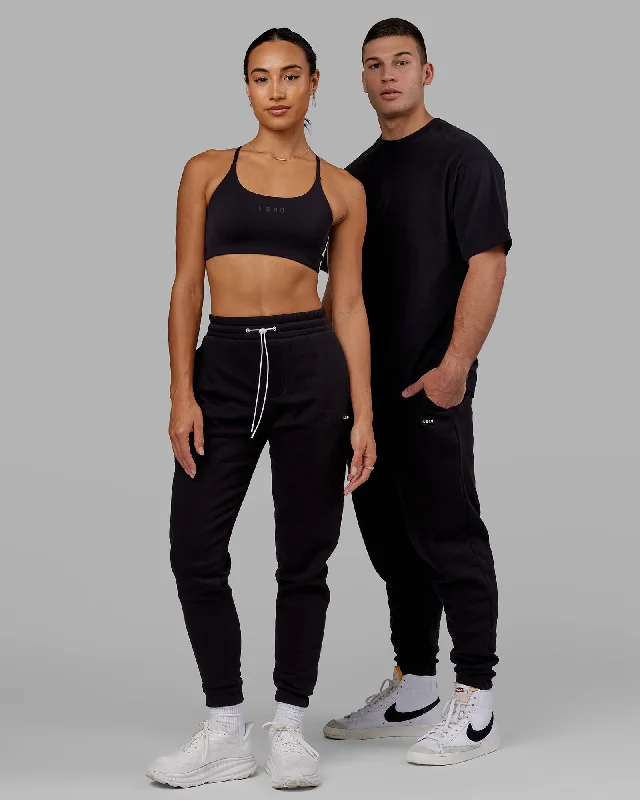 Yoga Pants for Full Flexibility and Comfort -Unisex Capsule Joggers - Black