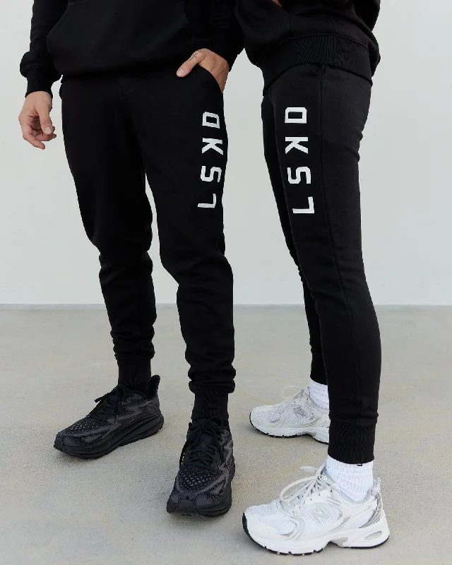 Yoga Pants for Quick Poses -Unisex Structure Joggers - Black-White