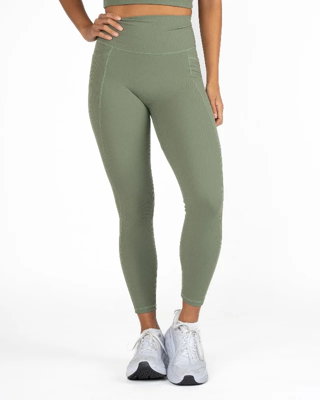 Yoga Pants for Stability and Flexibility -Unity Leggings - Olive