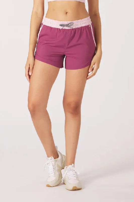 Yoga Shorts for Active Training -Unstoppable Shorts - Rouge Peony