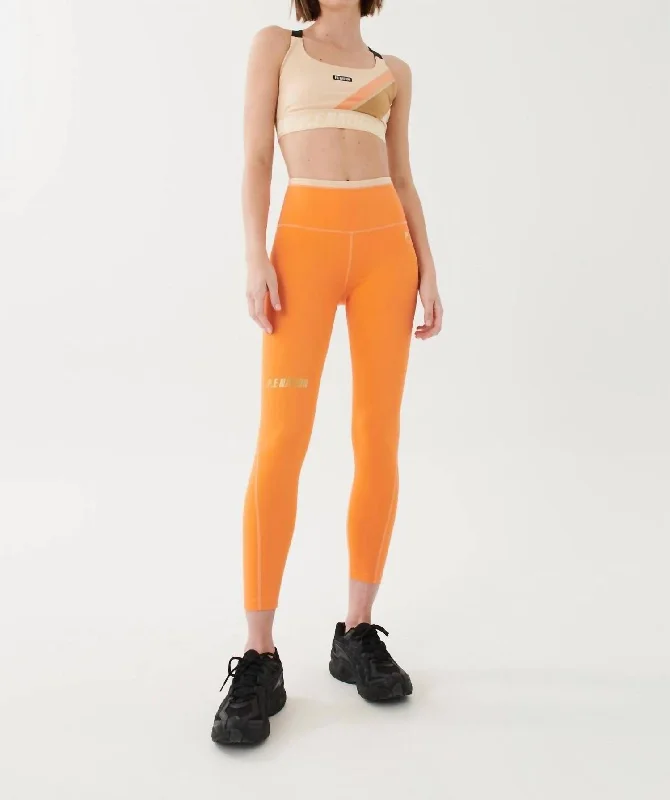 Premium Yoga Shorts for Flexibility -Uprise Legging In Nectarine
