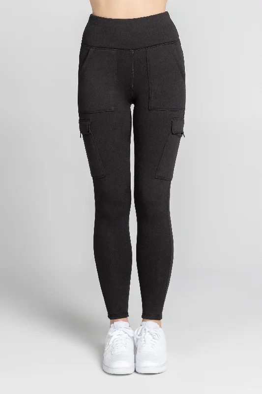 Premium Yoga Pants for Flexibility -Utility Fleece-Lined High Waist Leggings