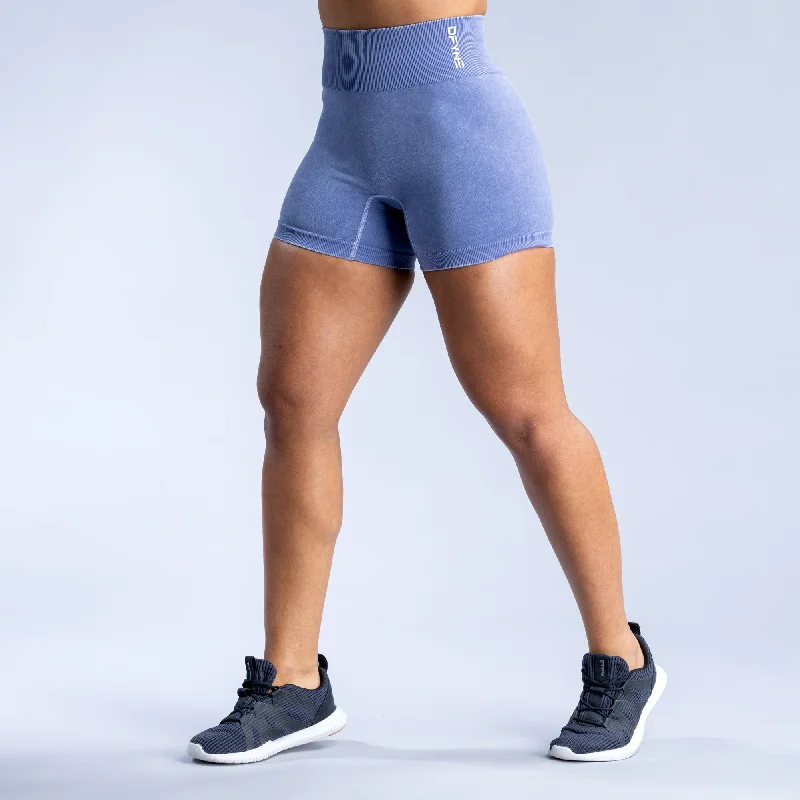 Yoga Shorts for Performance Flexibility -Valkyrie Acid Wash Shorts