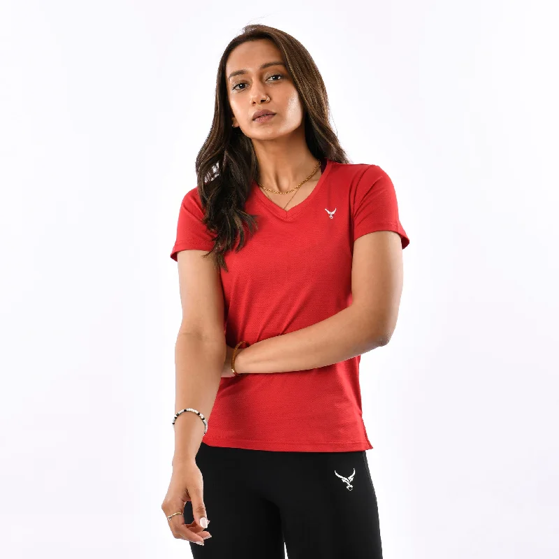 Loose Fit Yoga Tops for Comfort -Vapor V Neck