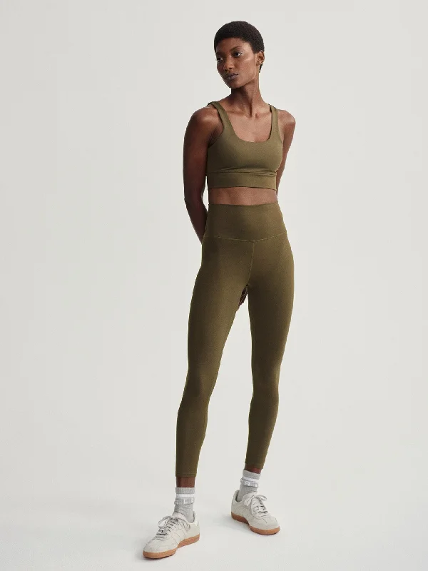 Stylish Yoga Pants for Flexibility -Varley Freesoft High Rise Legging 25 - Dark Olive Stylish Yoga Pants for Flexibility -Varley Freesoft High Rise Legging 25 - Dark Olive