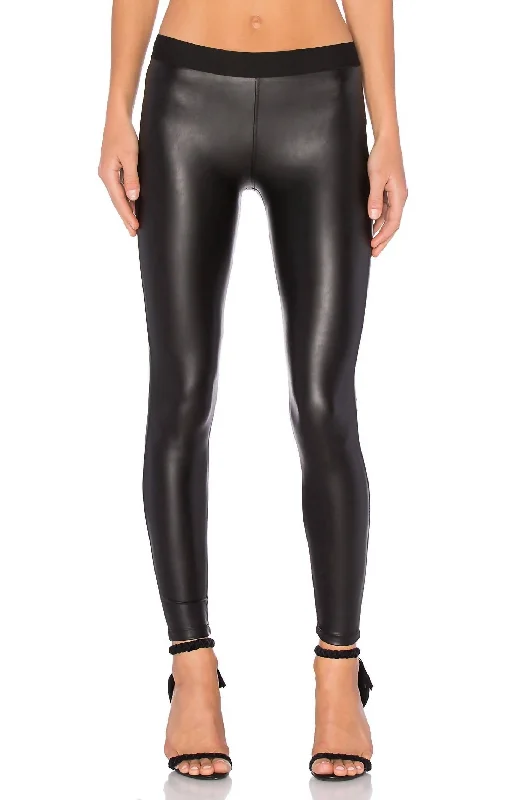 Yoga Shorts for Comfort and Flexibility -Vegan Barlow Legging In Classic Black