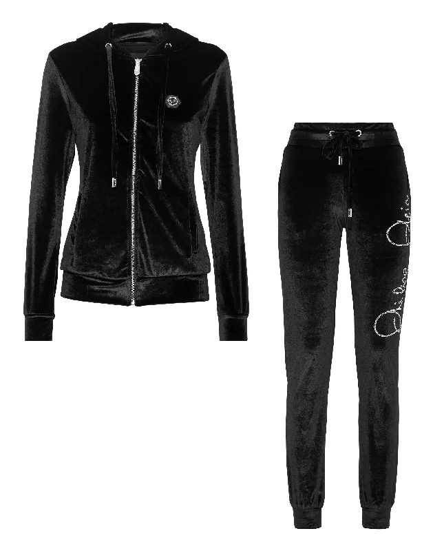 Yoga Shorts for Every Day Practice -Velvet Hoodie/Trousers Tracksuit