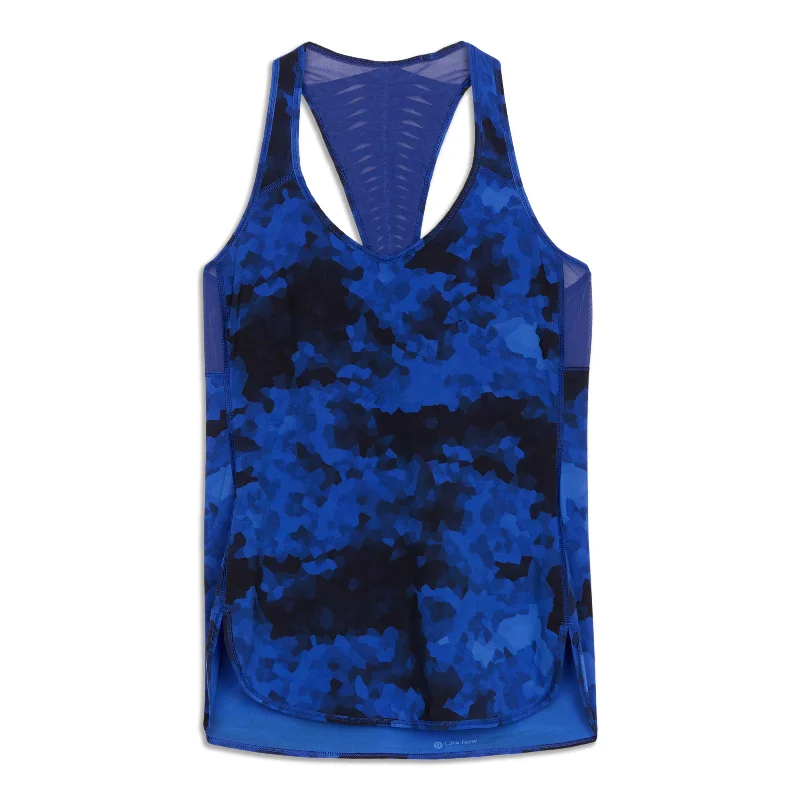 Yoga Tops with Spaghetti Straps for Breathability -Vent It Out Singlet Tank Top - Resale
