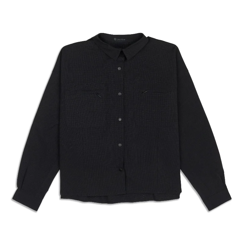 Yoga Tops for Flexibility and Comfort -Ventlight Button-Up Shirt - Resale