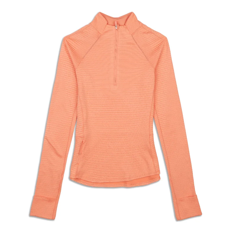Zip-Up Yoga Tops for Flexibility -Ventscape Half-Zip Long-Sleeve Shirt - Resale