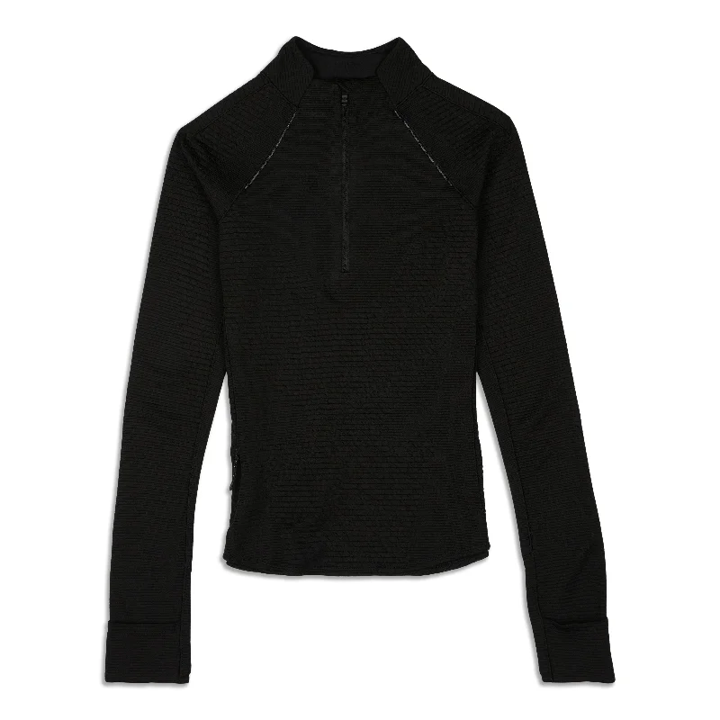 Yoga Tops for Easy Movement and Comfort -Ventscape Half-Zip Long-Sleeve Shirt - Resale