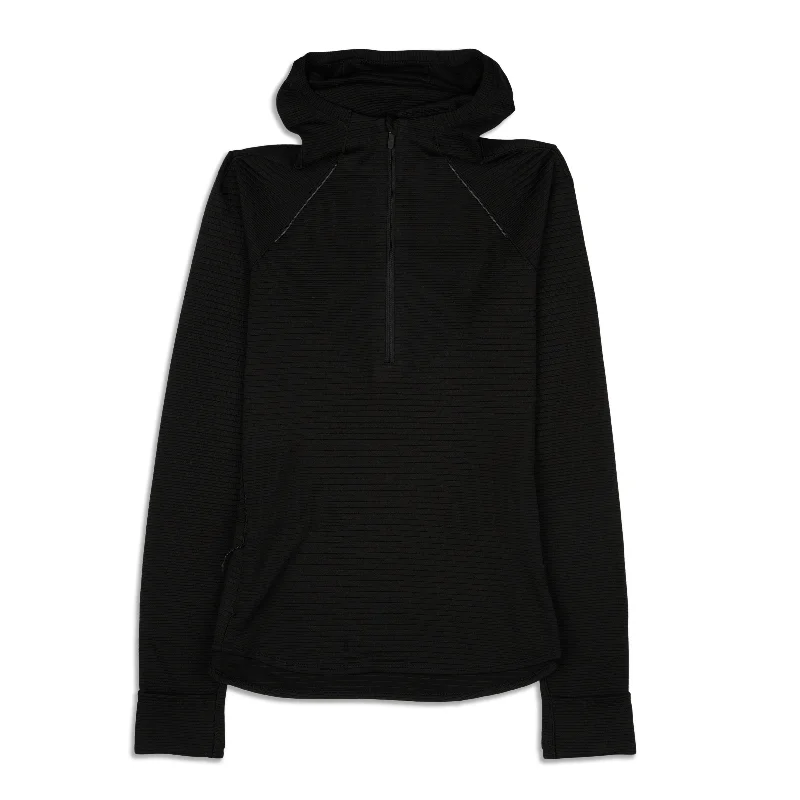 Yoga Tops for Running and Stretching -Ventscape Hooded Balaclava Long Sleeve - Resale