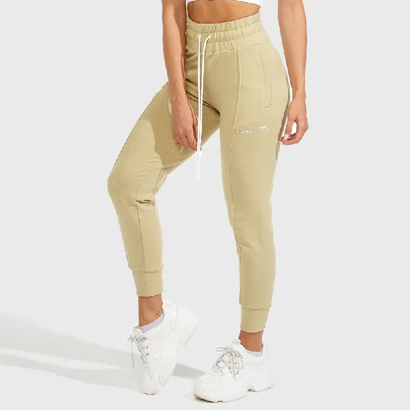 Soft Yoga Pants for Low-Impact Workouts -Vibe Joggers - Nude