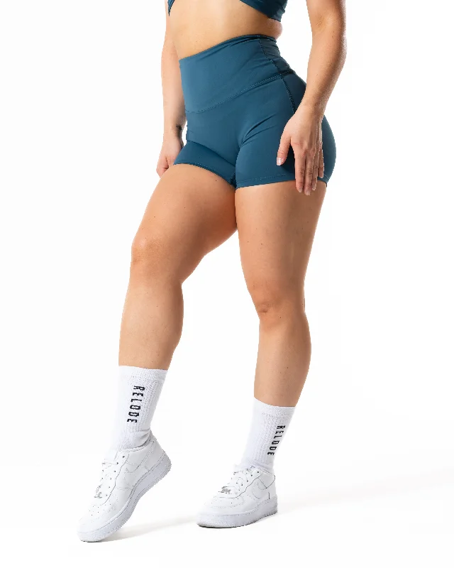 Lightweight Yoga Shorts -Vibe Shorts - Blue
