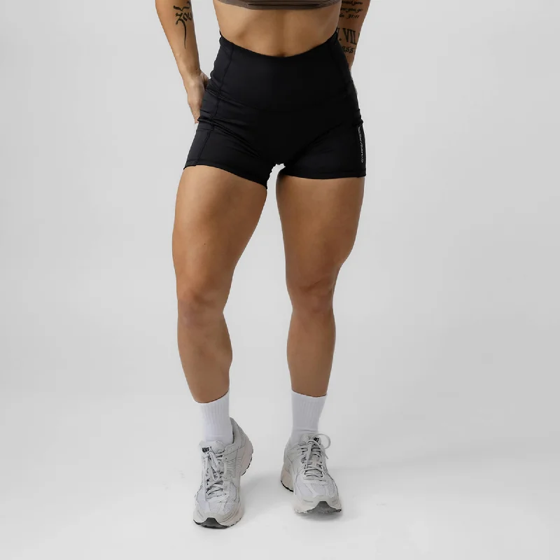 Yoga Shorts for Deep Flexibility -Victory Shorts - Black