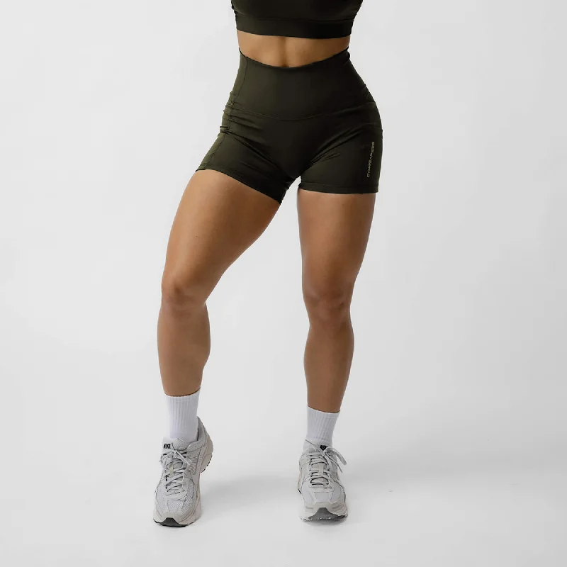 Flexible Yoga Shorts for Strong Movement -Victory Shorts - Forest Green