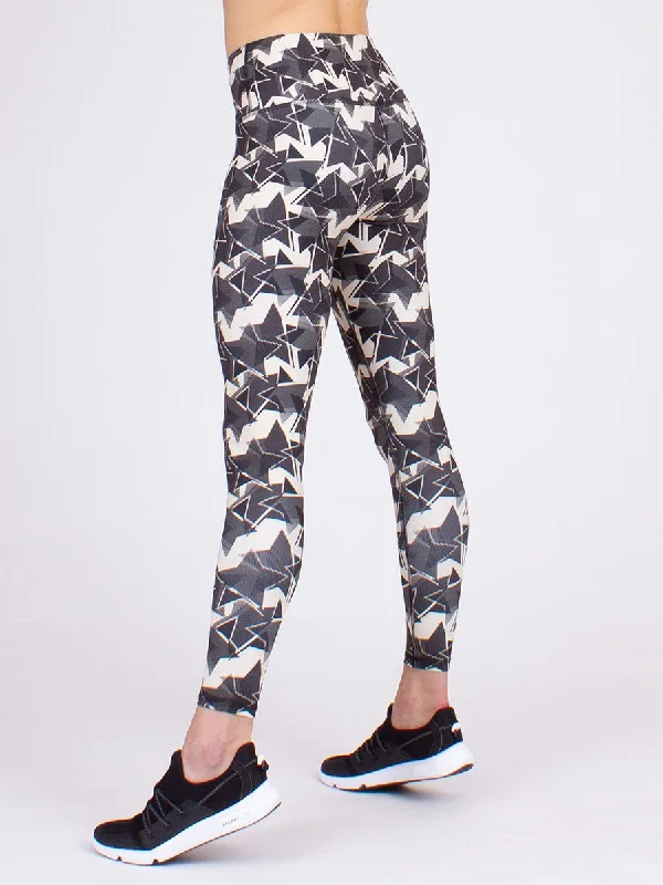 Yoga Pants for Strength and Flexibility -Vida Midi in Star Burst | Final Sale