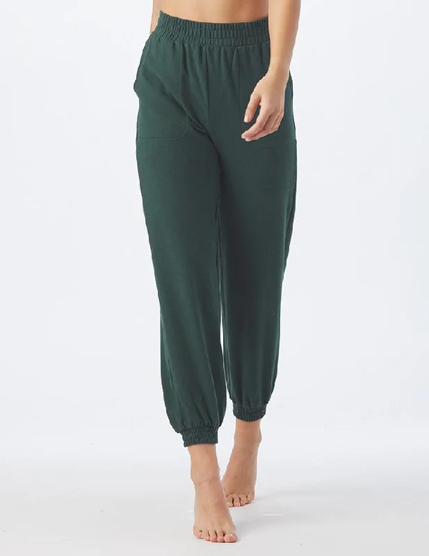 Tight Fit Yoga Pants for Better Support -Vintage Oversized Jogger: Forest