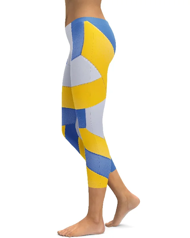 High-Waisted Leggings for Yoga -Volleyball Capris
