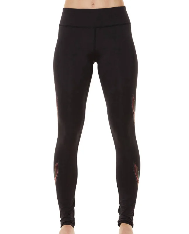High-Waisted Yoga Shorts for High Support -Vortex Full Length Leggings In Black