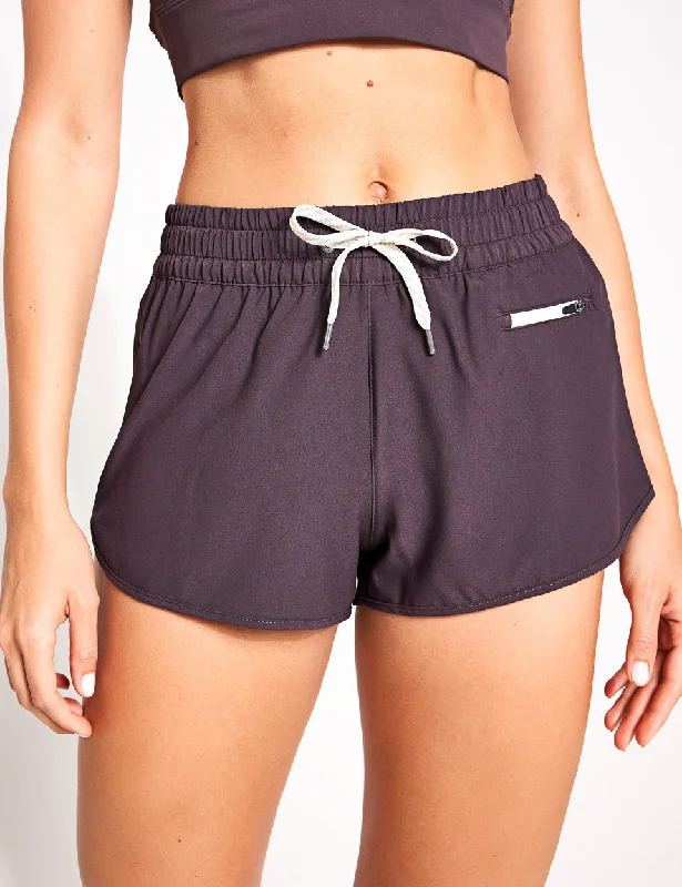 Yoga Shorts for Maximum Comfort -Clementine Short 2.0 - Sangria