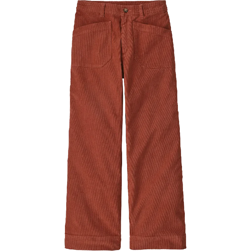 Premium Yoga Pants for Comfort -Women's Wide-Leg Cord Pants