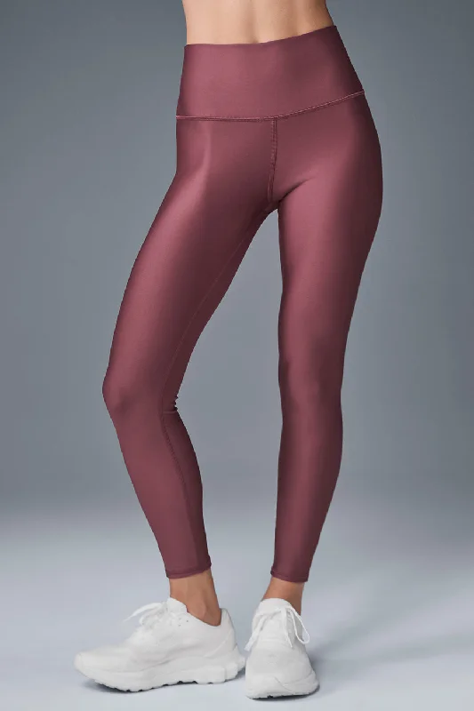 Women's Full-Length Yoga Pants -Airlift Winter Warm High-Waist Legging - Burgundy Truffle Women's Full-Length Yoga Pants -Airlift Winter Warm High-Waist Legging - Burgundy Truffle