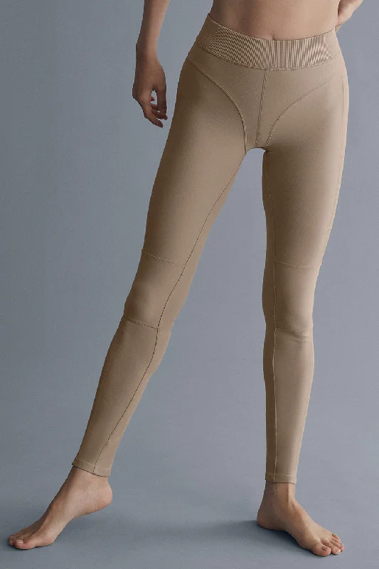 Yoga Pants for Yoga Practice -Alosoft High-Waist Head Start Legging - Gravel