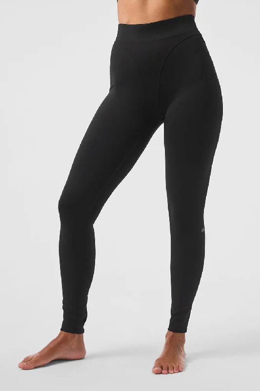 Comfortable Yoga Pants for Flexibility -Airlift Extreme High-Waist Emphasize Legging - Black