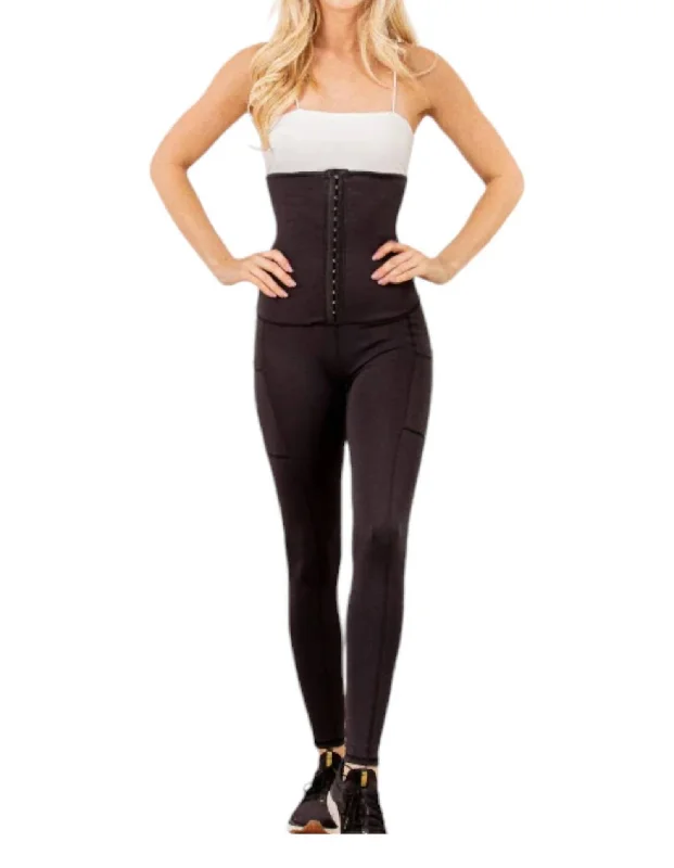 Yoga Shorts for Daily Wear -Waist Training Magic Leggings In Black