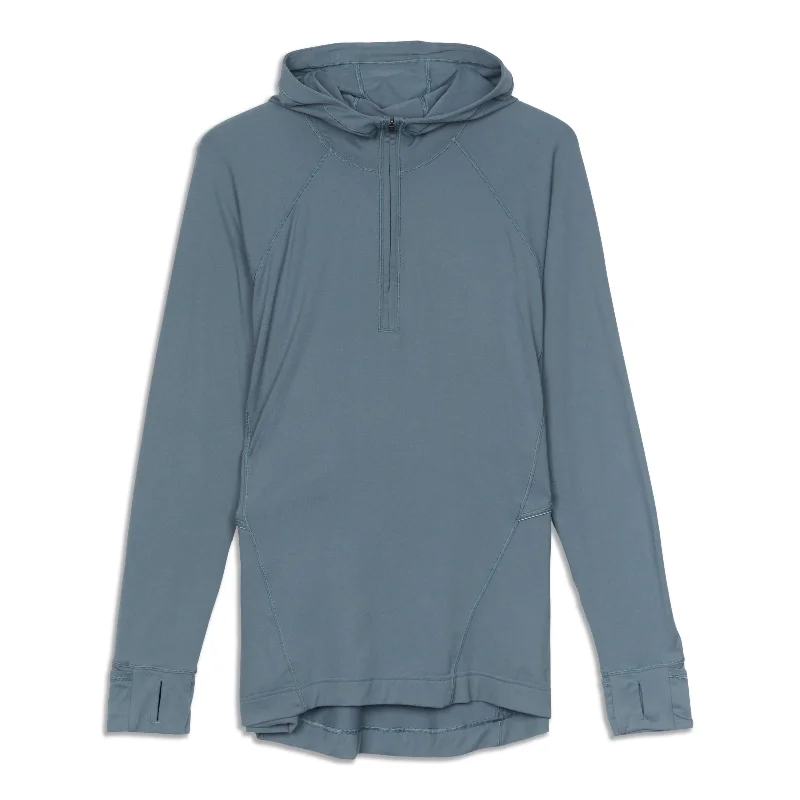 Sleeveless Yoga Tops for Women -Warm Stabilizer Half Zip Hoodie - Resale