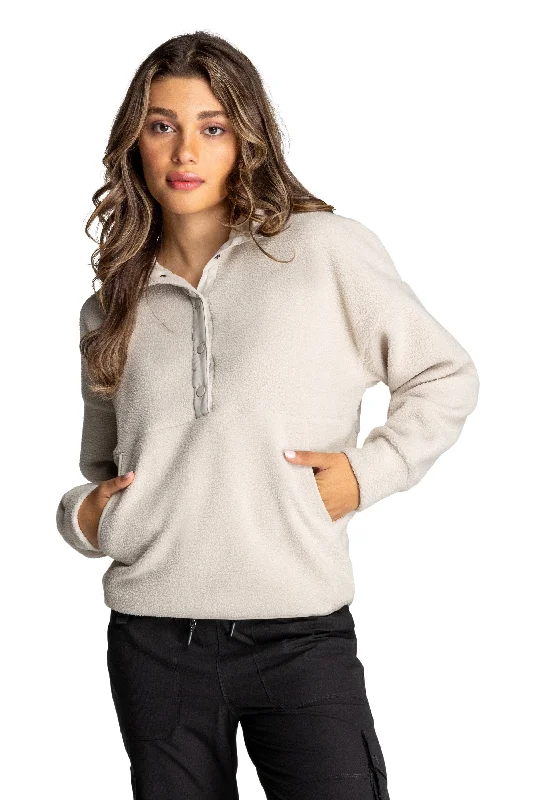 Yoga Tops for Long Poses and Relaxation -WarmFit Sherpa Hoodie