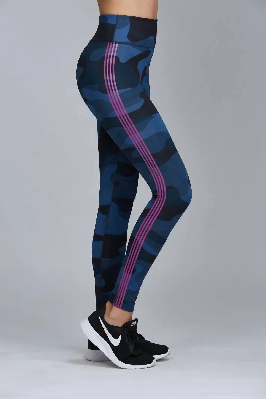 Yoga Shorts for Enhanced Stretching -Warrior Legging In Blue