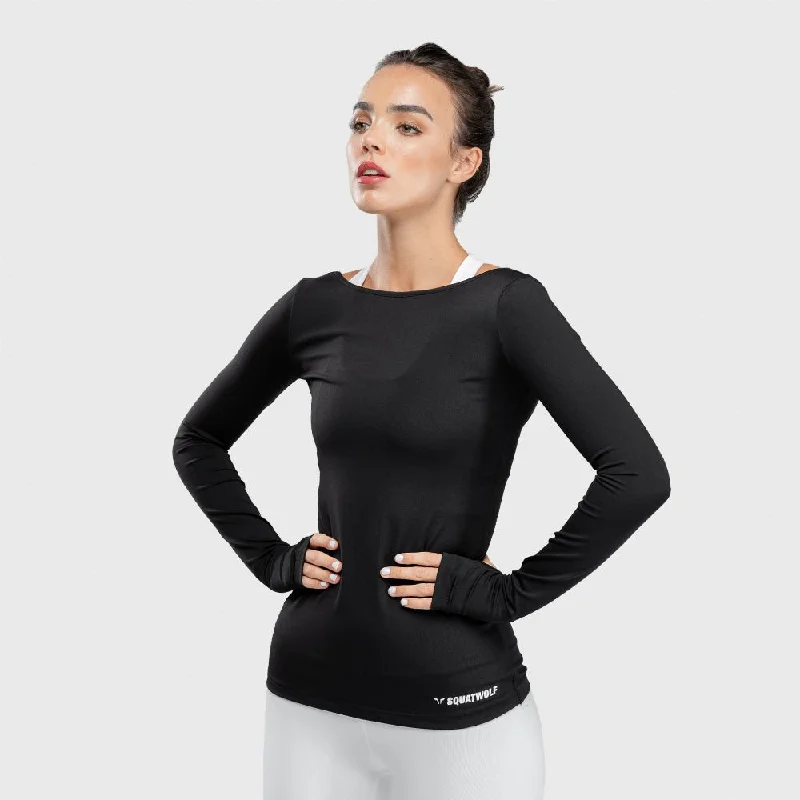 Yoga Tops for Movement and Flexibility Support -Warrior Tee - Black