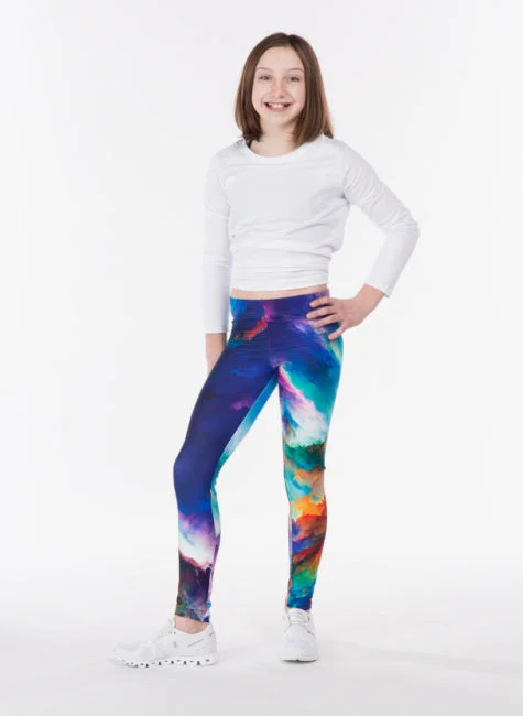 Women's Yoga Pants for Enhanced Flexibility -Watercolor Kids Pants
