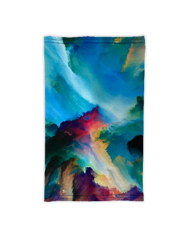 Soft Yoga Pants for Deep Poses -Watercolor Neck Gaiter *FINAL SALE*