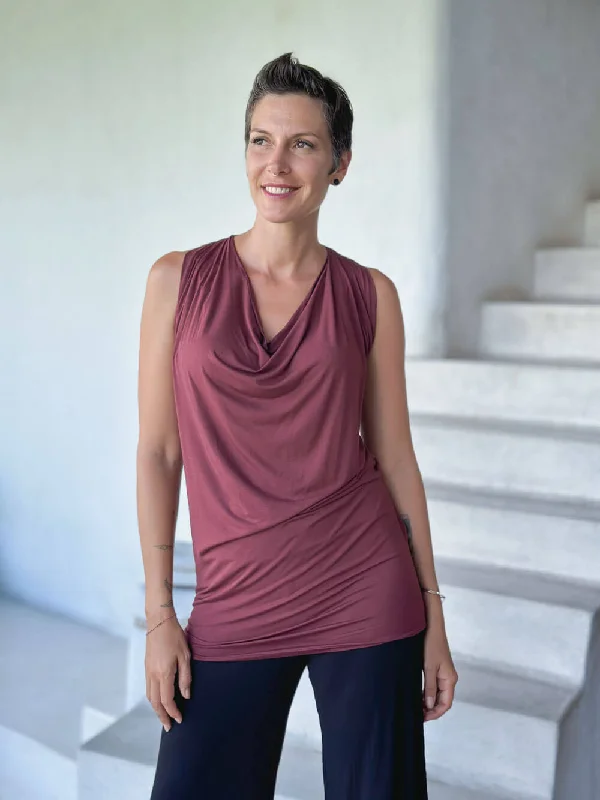 Yoga Tops for Movement and Flexibility -Waterfall Top