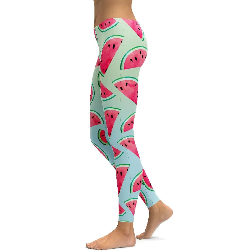Yoga Pants for Daily Wear -Watermelon Leggings