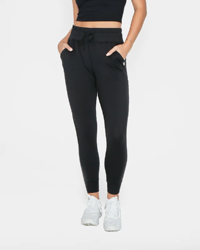 Yoga Pants for Yoga and Fitness -Weekend Joggers - Black