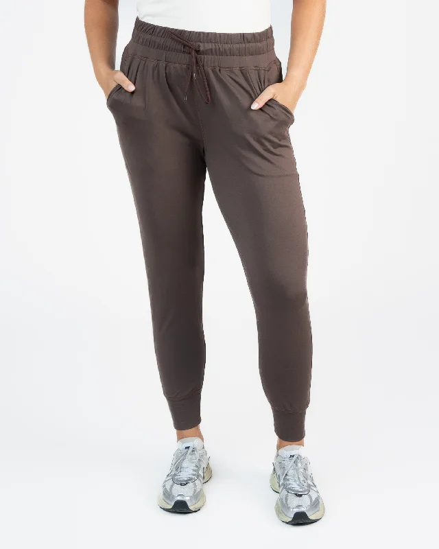 Premium Yoga Pants for Active Women -Weekend Joggers - Espresso