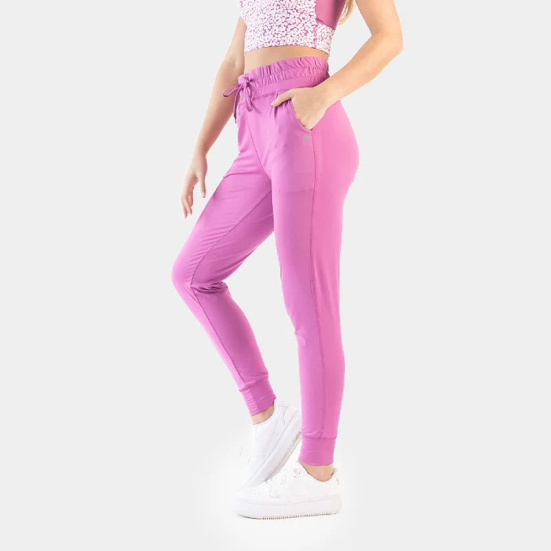 Yoga Pants for Easy Movement -Weekend Joggers - Fuchsia - FINAL SALE