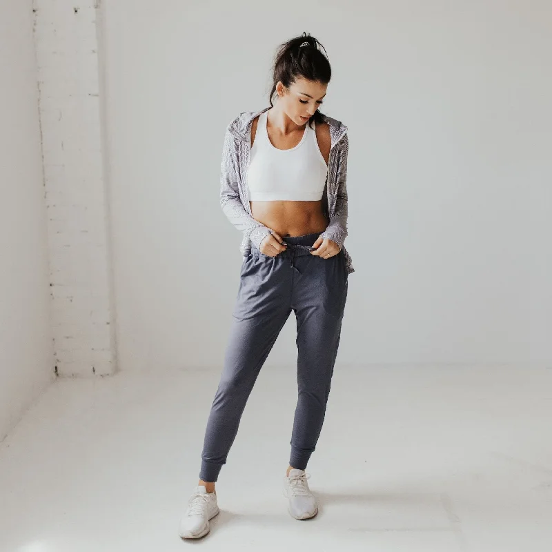 Full-Body Yoga Pants for Flexibility -Weekend Joggers - Light Navy